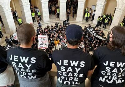 متظاهرون يهود يقتحمون الكونجرس للمطالبة بوقف حرب غزة