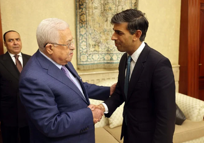 أبو مازن لـ"سوناك": نرفض مساعي تهجير الفلسطينيين