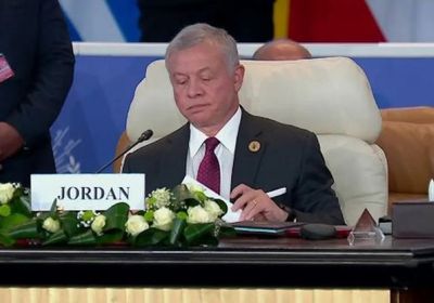 العاهل الأردني: نرفض بشكل قاطع التهجير القسري للفلسطينيين وهو خط أحمر لنا جميعا
