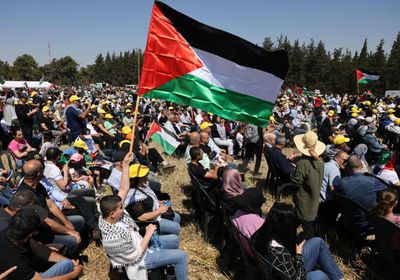 تظاهرة جديدة دعما للفلسطينيين أمام السفارة الفرنسية في تونس