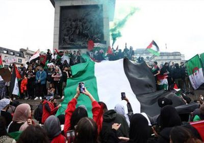 100 ألف شخص يتظاهرون دعمًا لغزة بلندن