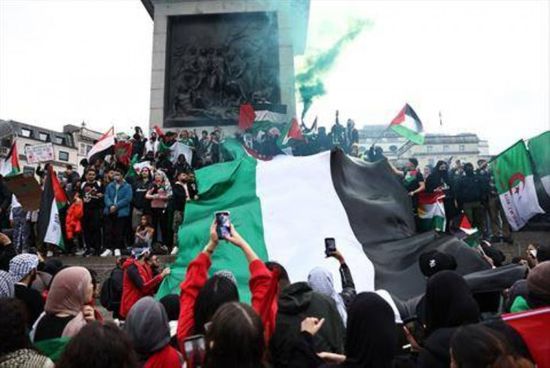 100 ألف شخص يتظاهرون دعمًا لغزة بلندن