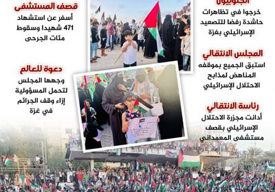 تنديد جنوبي باستهداف غزة (إنفوجراف)