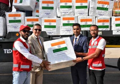 الهند: إرسال مساعدات إلي مطار العريش الدولي لإغاثة سكان غزة