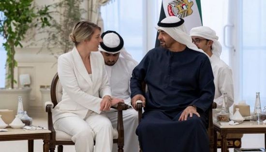 محمد بن زايد يبحث مع وزيرة خارجية كندا تطورات الأوضاع في غزة
