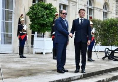 ماكرون يشيد بجهود مصر بشأن غزة