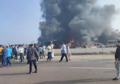 حادث مروع على طريق الإسكندرية الصحراوي في مصر