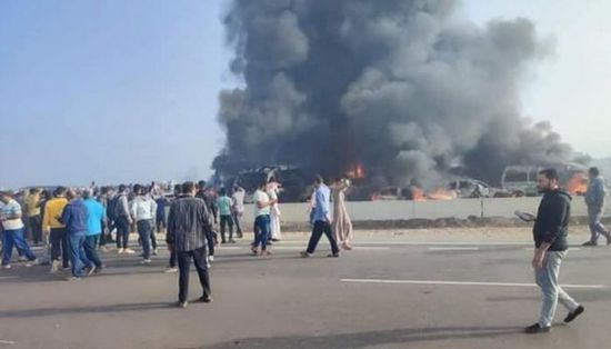 حادث مروع على طريق الإسكندرية الصحراوي في مصر