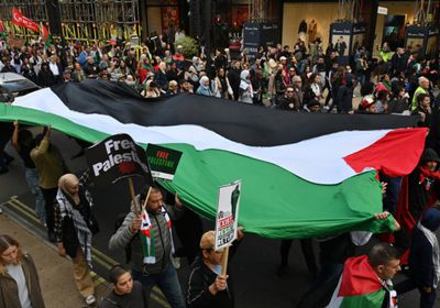 مئات الآلاف يتظاهرون في أوروبا لدعم فلسطين