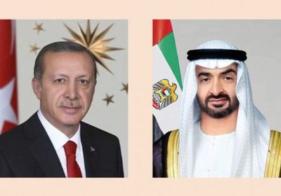 هاتفياً.. رئيس الإمارات يهنئ نظيره التركي بالذكرى المئوية لتأسيس الجمهورية