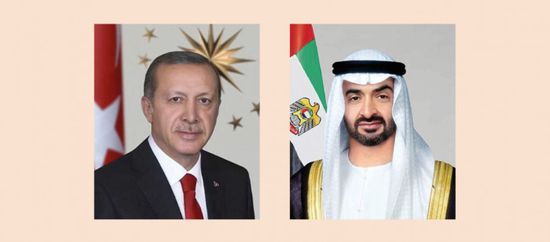 هاتفياً.. رئيس الإمارات يهنئ نظيره التركي بالذكرى المئوية لتأسيس الجمهورية