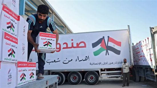 اليوم.. عبور 33 شاحنة مساعدات إنسانية معبر رفح إلى غزة