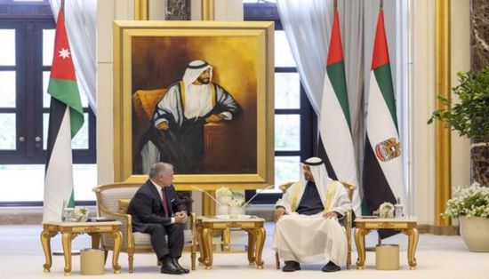 محمد بن زايد يبحث مع عاهل الأردن تعزيز العلاقات الثنائية بين البلدين