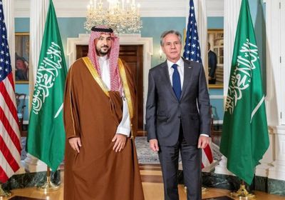 وزير الدفاع السعودي يبحث أوضاع غزة مع بلينكن 