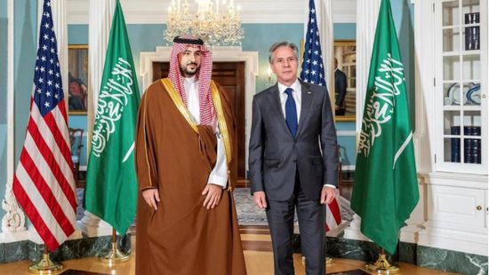 وزير الدفاع السعودي يبحث أوضاع غزة مع بلينكن 