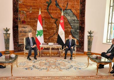 السيسي وميقاتي يؤكدان ضرورة تحمل المجتمع الدولي مسئولياته لاحتواء الموقف بغزة