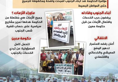 حكومة معين.. مصنع الأزمات (إنفوجراف)