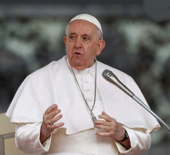 البابا فرانسيس يطلق نداء لوقف الصراع الإسرائيلي الفلسطيني في غزة
