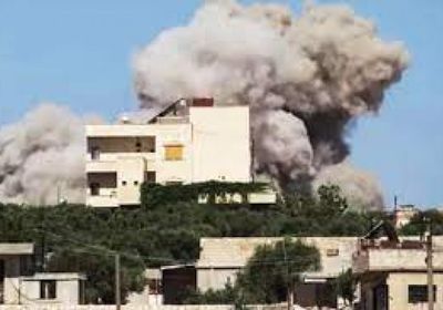 روسيا تقصف مستودعًا للطائرات المسيرة بإدلب