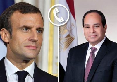 هاتفيًا.. الرئيس السيسي وماكرون يبحثان وقف التصعيد في غزة