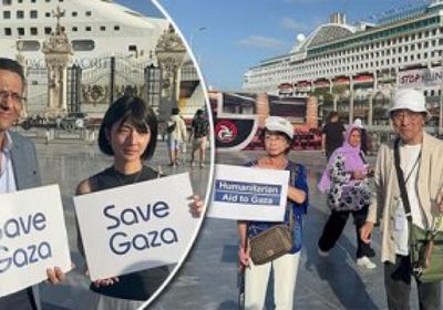 يابانيون بمصر يطالبون بوقف العدوان الإسرائيلي