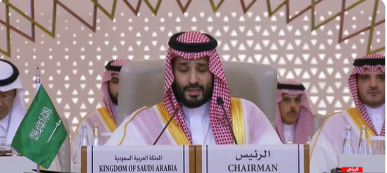 ولي العهد السعودي يجدد دعوته لوقف إطلاق النار في غزة