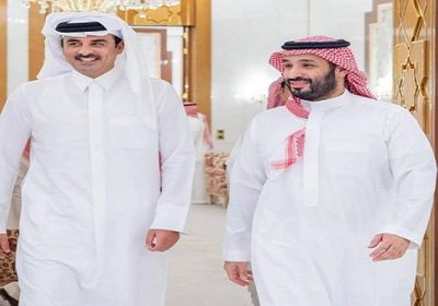 ولي العهد السعودي يبحث مع أمير قطر تطورات الأوضاع في غزة