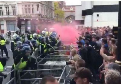 شرطة لندن تشتبك مع محتجين من اليمين المتطرف