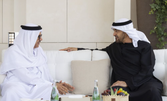 رئيس الإمارات يستقبل وزير خارجية البحرين في قصر الشاطئ