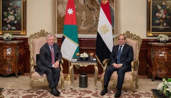 الرئيس المصري وعاهل الأردن يرفضان سياسة تجويع الفلسطينيين