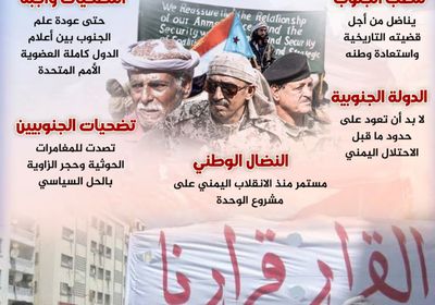 الجنوب قضية شعب ووطن وهوية (إنفوجراف)