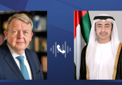 وزير الخارجية الإماراتي ونظيره الدنماركي يبحثان الأوضاع بالمنطقة