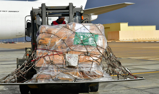 لإغاثة الشعب الفلسطيني.. السعودية ترسل الطائرة الإغاثية الـ21 إلى العريش