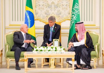 ولي العهد السعودي يستقبل رئيس البرازيل بقصر اليمامة