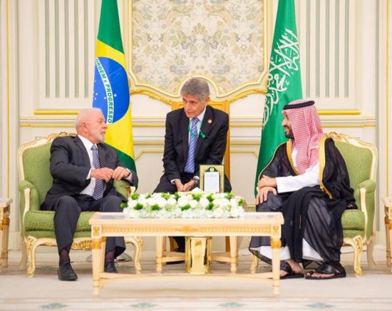 ولي العهد السعودي يستقبل رئيس البرازيل بقصر اليمامة