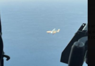 اعتراض مسيرة إيرانية فوق مياه الخليج