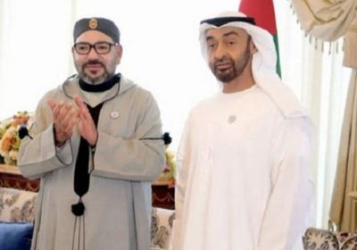 رئيس الإمارات يستقبل ملك المغرب في قصر الوطن