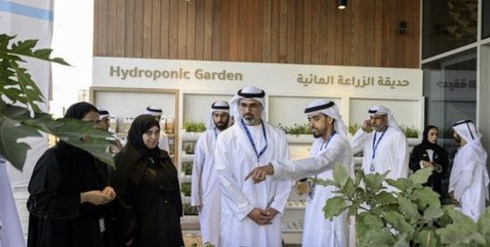 خالد بن زايد يتفقّد أجنحة المنطقة الخضراء في COP28