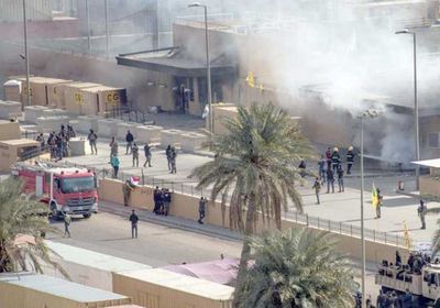 الخارجية العراقية تدين استهداف السفارة الأمريكية ببغداد