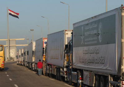 لأول مرة.. توجه 200 شاحنة مساعدات إلى معبر كرم أبو سالم للتفتيش