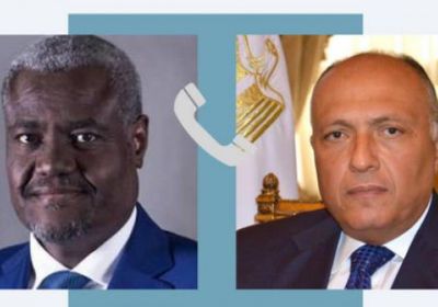 شكري يبحث مع رئيس مفوضية الاتحاد الإفريقي الأوضاع في السودان