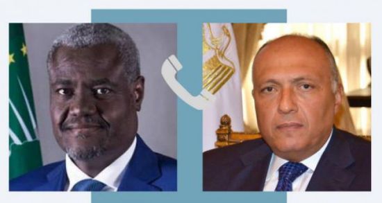 شكري يبحث مع رئيس مفوضية الاتحاد الإفريقي الأوضاع في السودان