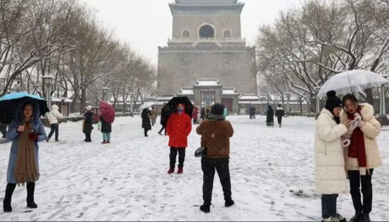 موجة البرد تجتاح معظم أنحاء الصين