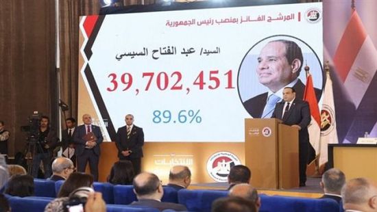مصر.. السيسي يفوز بولاية رئاسية جديدة بـ89.6% من إجمالي الأصوات
