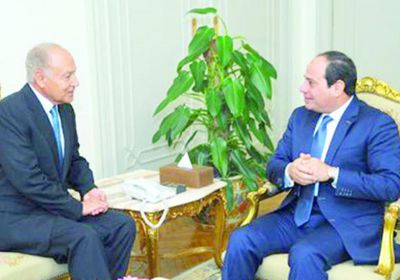 أمين الجامعة العربية يهنئ السيسي على فوزه بولاية رئاسية جديدة