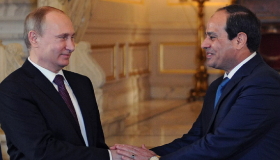 الرئيس الروسي يهنئ السيسي بمناسبة إعادة انتخابه رئيسا لمصر