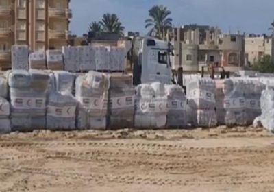 في وقت قياسي.. الإمارات تجهز مستودع لاستقبال مساعدات أهالي غزة بالعريش