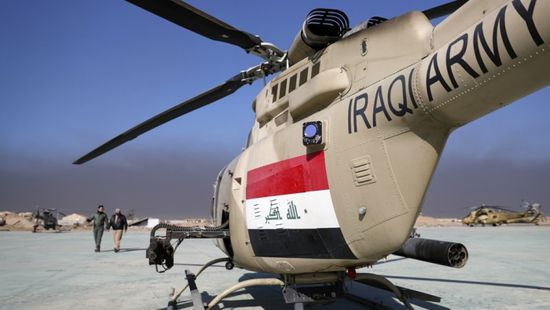 مصرع ضابط وإصابة آخر في سقوط مروحية بالعراق