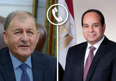 الرئيس العراقي يهنئ السيسي بإعادة انتخابه رئيسًا لمصر