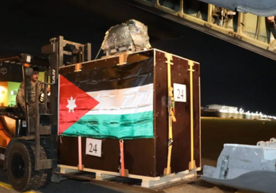 الأردن ينفذ إنزالا جوياً إغاثياً لمحاصرين في كنيسة بقطاع غزة